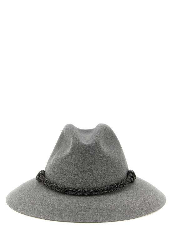  브루넬로 쿠치넬리 모자 LDMCAP90232C073 GRAY