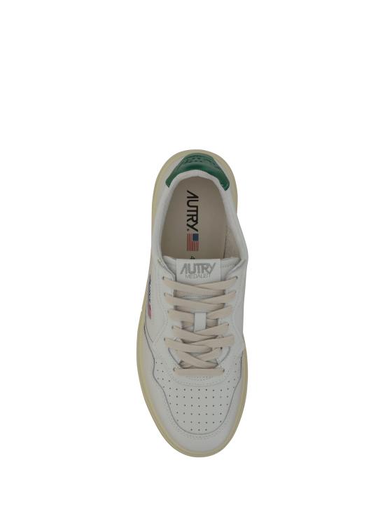 26FW 오트리 메달리스트 로우 스니커즈 AULMLL20 WHTGREEN WHITE - AUTRY