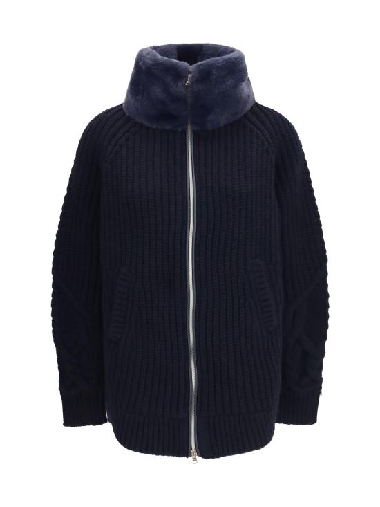 26FW 에르노 컬러 케이블 니트 가디건 MC000203D70016 9200 NAVY