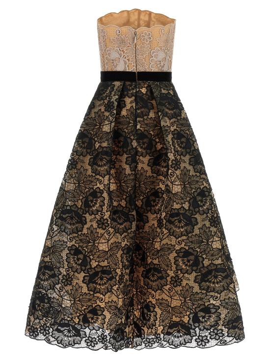  엘리 사브 원피스 LDD1509NF26LA011BLACKSTONEGRAY BEIGE - ELIE SAAB
