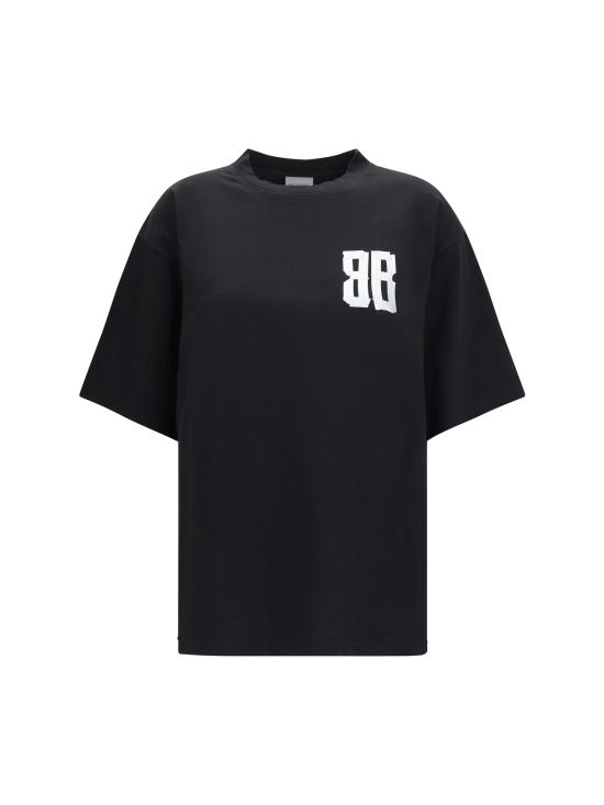 26FW 발렌시아가 폴로 티셔츠 871733TVVE4 1000 BLACK