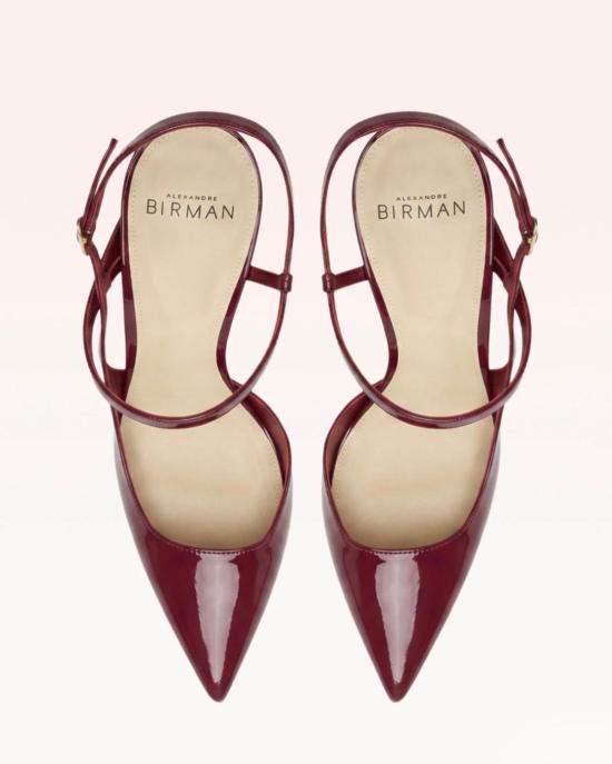  알렉산더버만 힐/펌프스 Alexandre Birman 티타 랩 85 힐 버건디 - ALEXANDRE BIRMAN