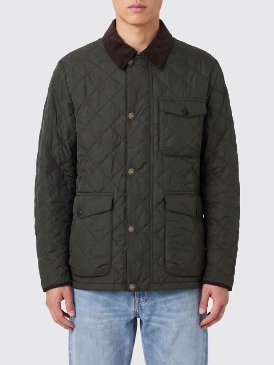 26FW 바버 혼비 퀼팅 재킷 MQU1808 GN71 Green