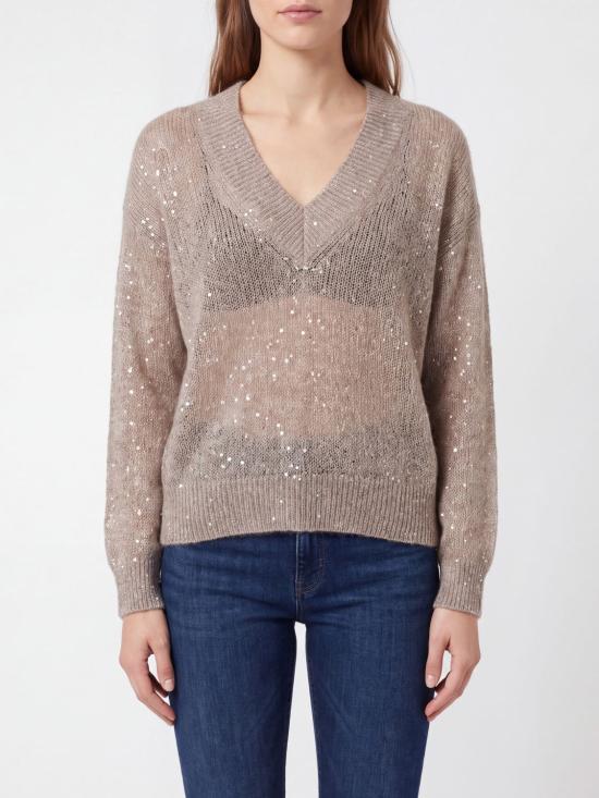 26FW 브루넬로 쿠치넬리 스웨터 MMS579702P C9900 Dove Grey