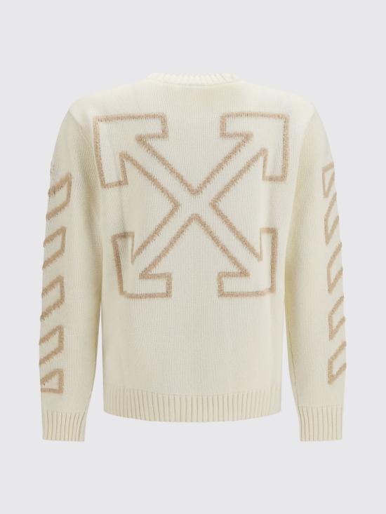 26FW 오프화이트 스웨터 OMHE087F26KNI00110 110 Cream - OFF WHITE