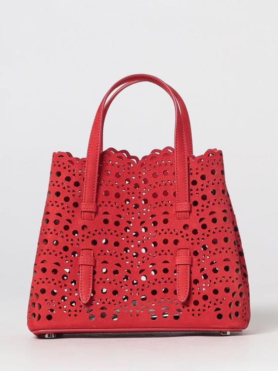 26FW 알라이아 비엔 웨이브 럭스 카프스킨 미나 20 백 AA1S06720CA322 385 Red