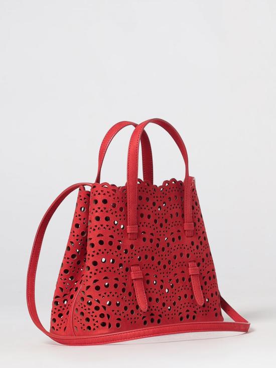 26FW 알라이아 비엔 웨이브 럭스 카프스킨 미나 20 백 AA1S06720CA322 385 Red - ALAIA