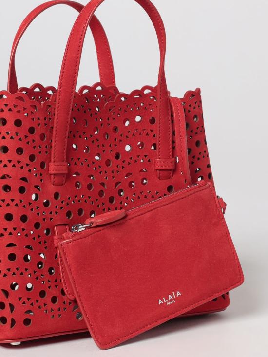 26FW 알라이아 비엔 웨이브 럭스 카프스킨 미나 20 백 AA1S06720CA322 385 Red - ALAIA