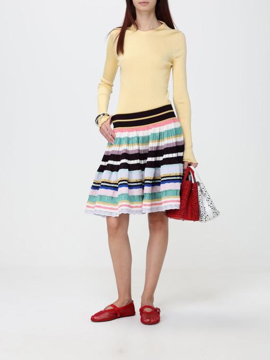 26FW 알라이아 비엔 웨이브 럭스 카프스킨 미나 20 백 AA1S06720CA322 385 Red - ALAIA