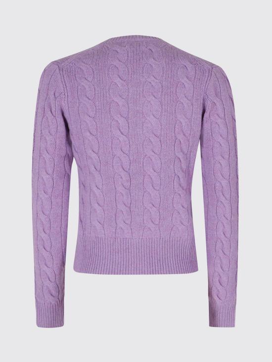 26FW 폴로 랄프로렌 로고 자수 크루넥 가디건 211972104 510 Pink - POLO RALPH LAUREN
