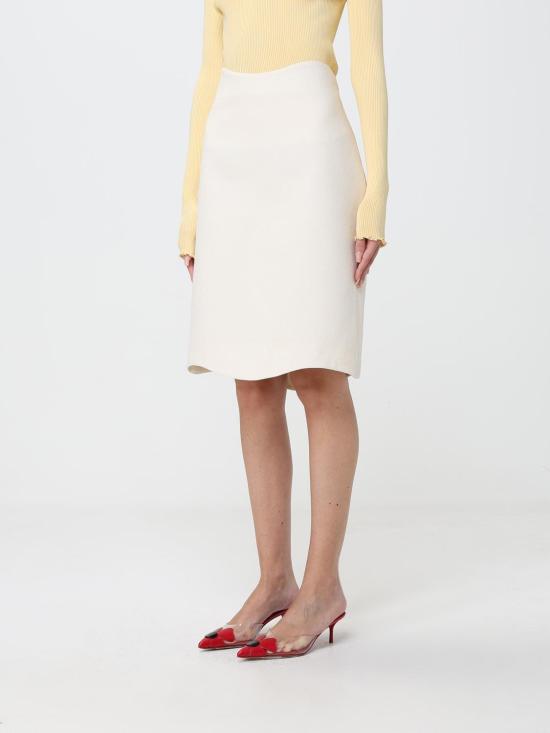 26FW 알라이아 스커트 AA9J2615W206D 030 Ivory - ALAIA
