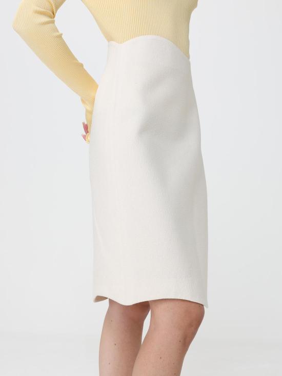 26FW 알라이아 스커트 AA9J2615W206D 030 Ivory - ALAIA