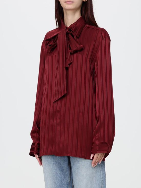26FW 생로랑 탑 838125Y142U 5504 Burgundy - SAINT LAURENT