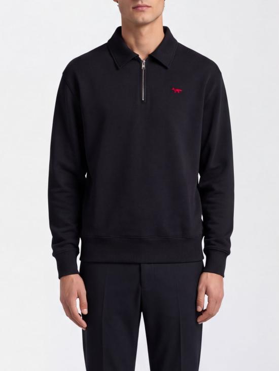 26FW 메종키츠네 폴로 티셔츠 MRMJS08KM0340 P199 Black