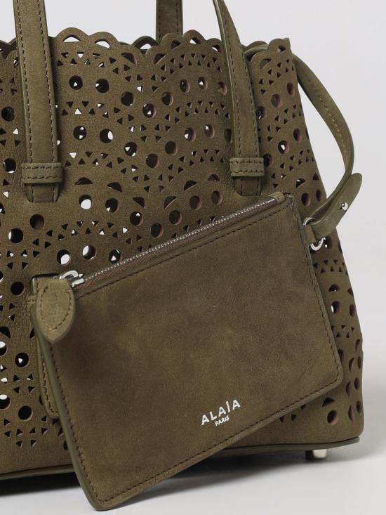 26FW 알라이아 비엔 웨이브 럭스 카프스킨 미나 20 백 AA1S06720CA322 U21 Forest Green - ALAIA