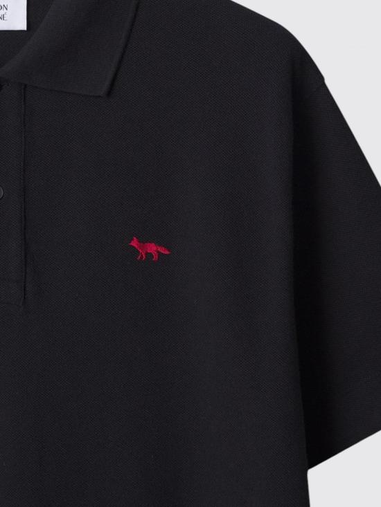 26FW 메종키츠네 폴로 티셔츠 MRMJL01KP0001 P199 Black - MAISON KITSUNE