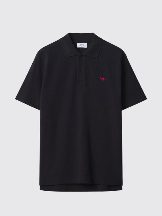 26FW 메종키츠네 폴로 티셔츠 MRMJL01KP0001 P199 Black - MAISON KITSUNE