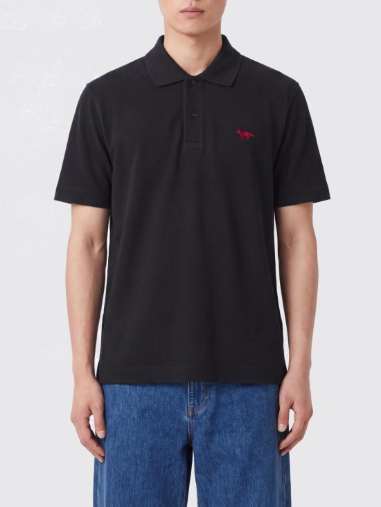 26FW 메종키츠네 폴로 티셔츠 MRMJL01KP0001 P199 Black