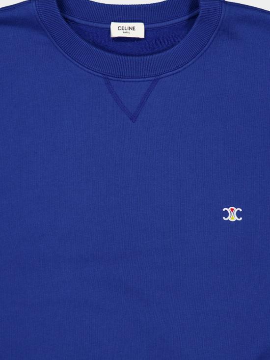 26FW 셀린느 긴팔 티셔츠 RY12I1233 05BW Blue - CELINE