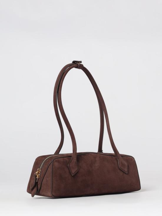 26FW 알라이아 르 테켈 미디움 레더 숄더백 AA1S06033CA214 741 Cocoa - ALAIA