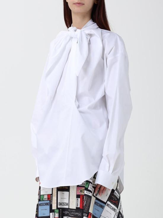 26FW 모스키노 탑 02145436 0001 White - MOSCHINO