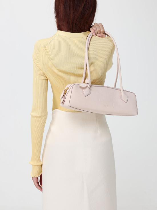 26FW 알라이아 르 테켈 미디움 레더 숄더백 AA1S06033CA214 404 Pink - ALAIA