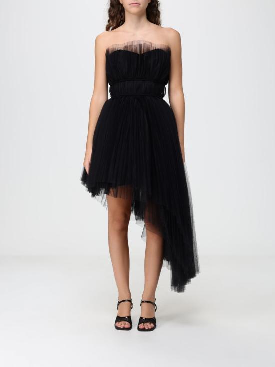 26FW 칼라거펠트 롱 원피스 B3W13022 999 Black