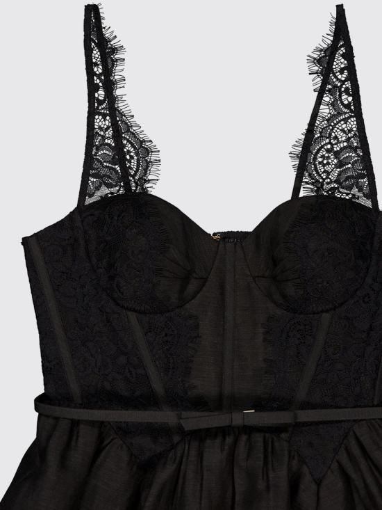 26FW 짐머만 롱 원피스 9399DF261 BLK Black - ZIMMERMANN