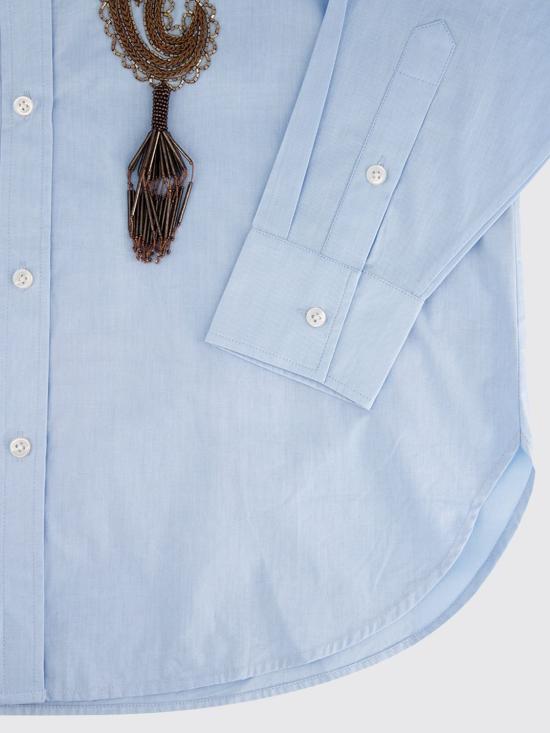 26FW 라 더블제이 셔츠 SHI0177COT082SOLID BU01 Blue - LA DOUBLEJ