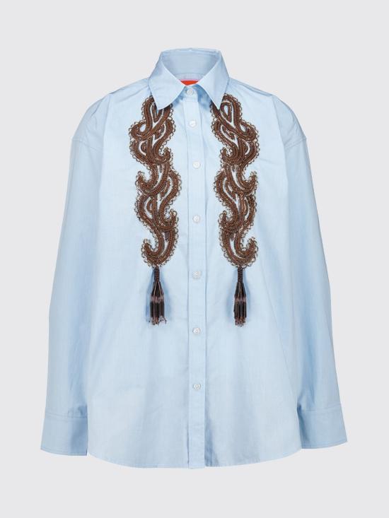 26FW 라 더블제이 셔츠 SHI0177COT082SOLID BU01 Blue - LA DOUBLEJ