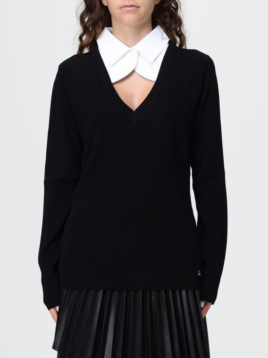 26FW 칼라거펠트 스웨터 B3W18024 998 Black