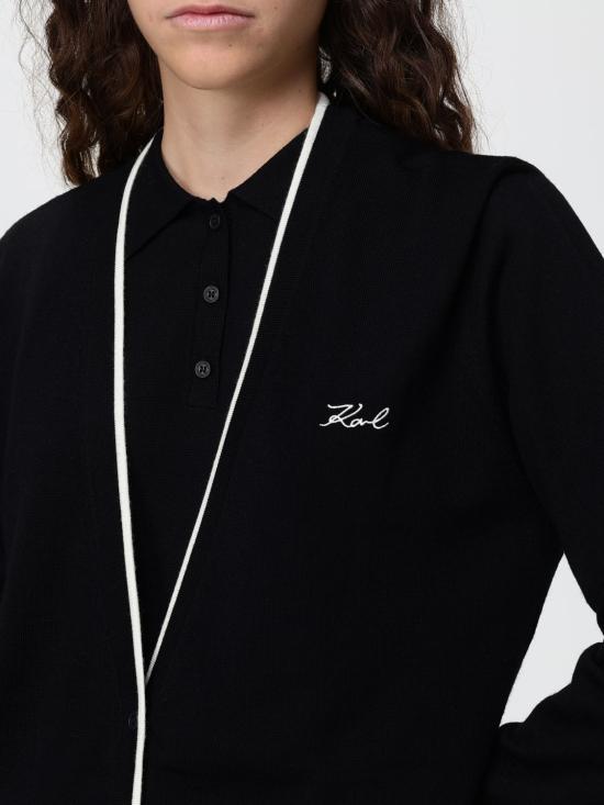 26FW 칼라거펠트 스웨터 B3W18038 999 Black - KARL LAGERFELD