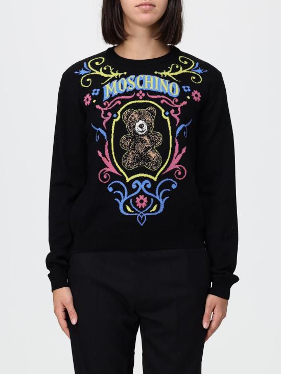 26FW 모스키노 스웨터 09345401 1555 Black