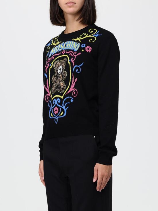 26FW 모스키노 스웨터 09345401 1555 Black - MOSCHINO