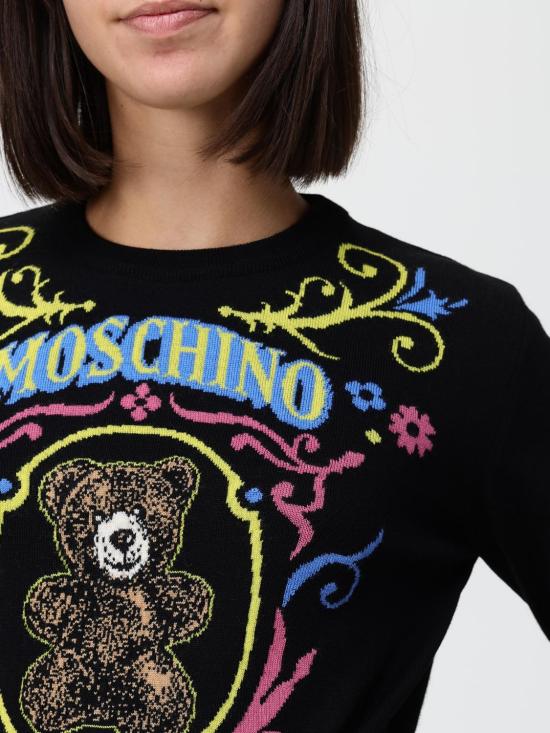 26FW 모스키노 스웨터 09345401 1555 Black - MOSCHINO