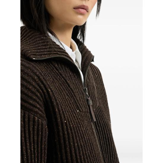 26FW 브루넬로 쿠치넬리 니트웨어 MBM753506 C9792 BROWN - BRUNELLO CUCINELLI