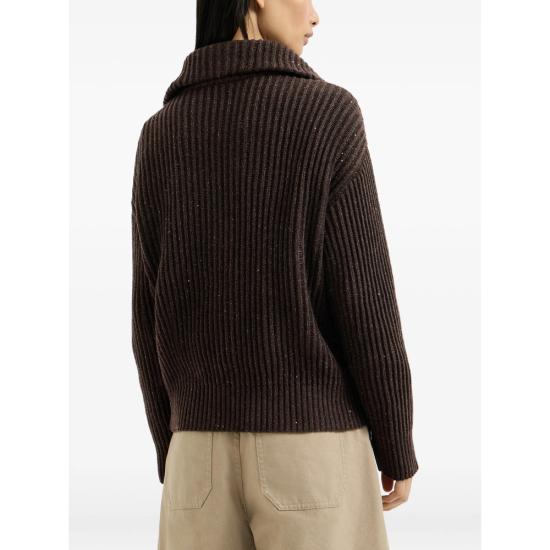 26FW 브루넬로 쿠치넬리 니트웨어 MBM753506 C9792 BROWN - BRUNELLO CUCINELLI