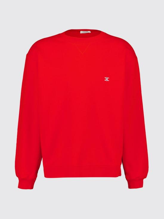 26FW 셀린느 긴팔 티셔츠 RY12I1233 GNB8 Red - CELINE