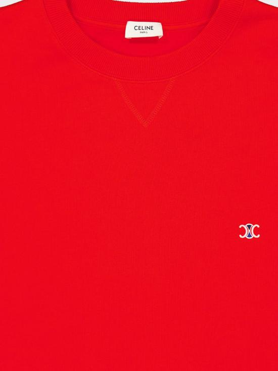 26FW 셀린느 긴팔 티셔츠 RY12I1233 GNB8 Red - CELINE