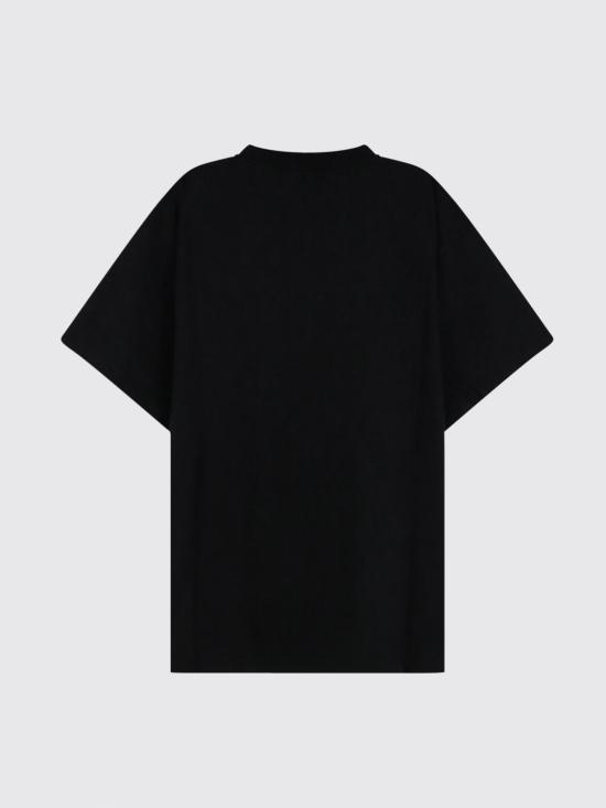 26FW 발렌시아가 더 도어 오버사이즈 티셔츠 850345TUVO4 1000 Black - BALENCIAGA