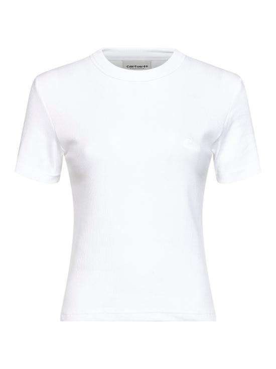 26FW 칼하트 WIP 폴로 티셔츠 I035471 02XX WHITE