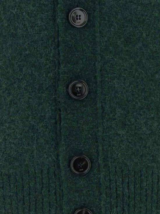 26FW 아미 빅 하트 로고 알파카 니트 가디건 UKC365KN0135 A279 Ecru - AMI