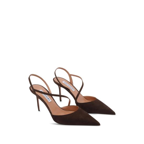 26FW 아쿠아주라 힐/펌프스 DYNMIDP0 SUE ESP ESPRE BROWN - AQUAZZURA