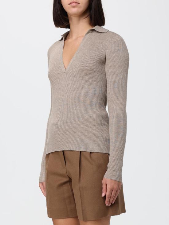 26FW 막스마라 폴로 티셔츠 2621366262600 002 Beige - MAX MARA