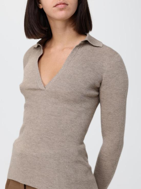 26FW 막스마라 폴로 티셔츠 2621366262600 002 Beige - MAX MARA