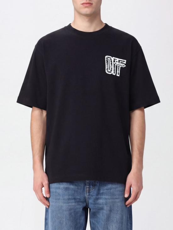 26FW 오프화이트 반팔 티셔츠 OMAA120F26JER00Y00 001 Black