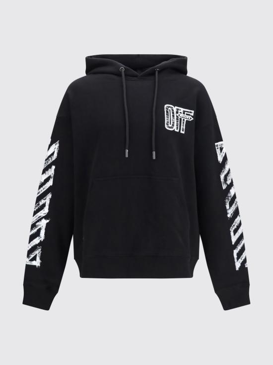 26FW 오프화이트 긴팔 티셔츠 OMBB085F26FLE00L00 001 Black - OFF WHITE
