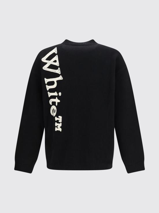 26FW 오프화이트 스웨터 OMHE213F26KNI00100 001 Black - OFF WHITE