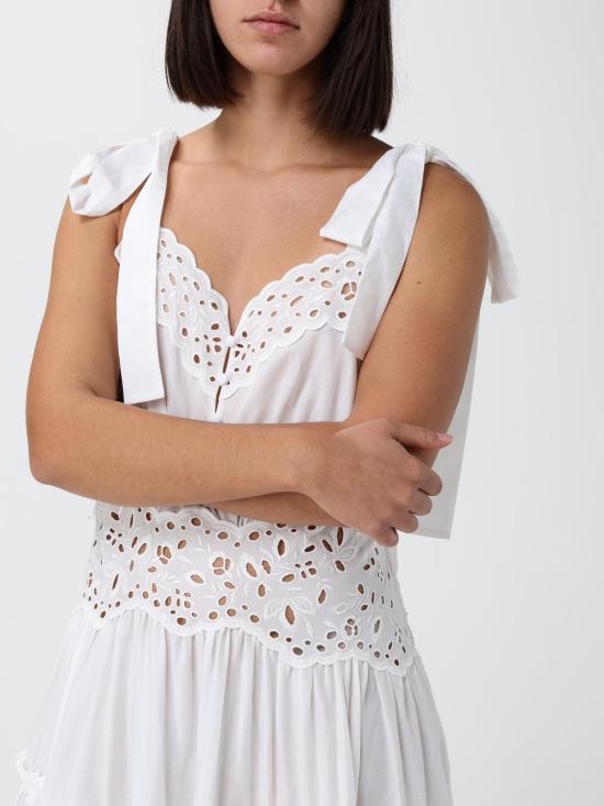 26FW 끌로에 롱 원피스 CH26ARO39040 107 White - CHLOE