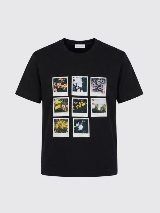 26FW 드리스 반 노튼 반팔 티셔츠 0211154603 900 Black - DRIES VAN NOTEN